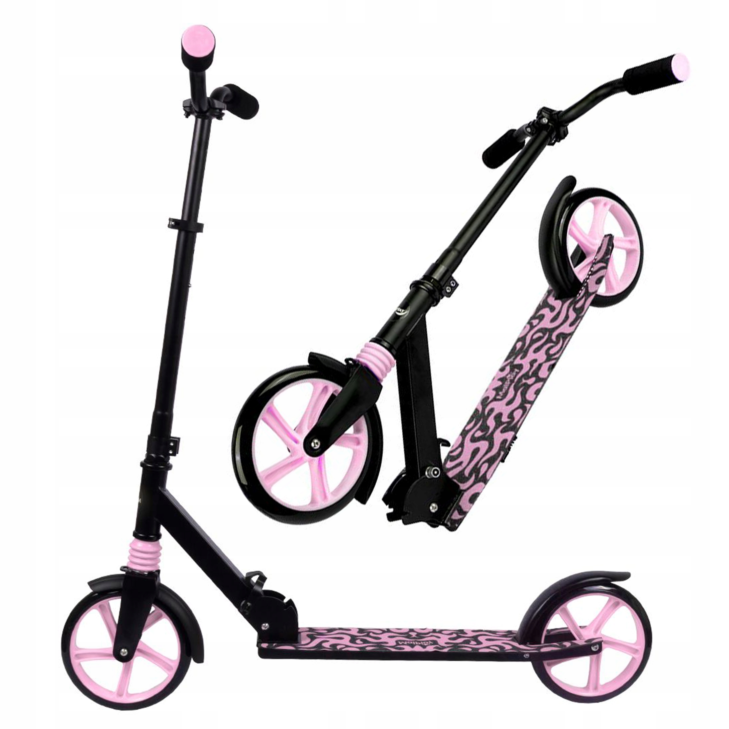 Hulajnoga Dziecięca Miejska Składana Regulowana z Amortyzacją Hamulec