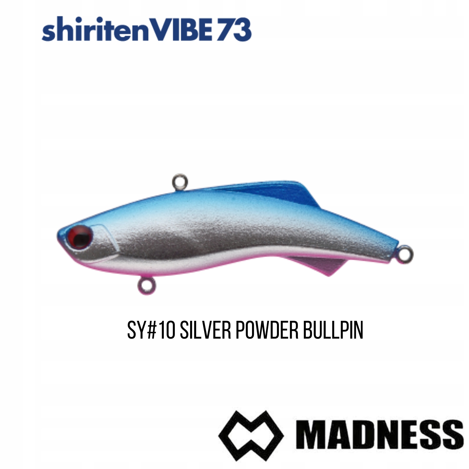 Wobler Madness Shiriten VIBE73 #SY10 Stříbrný Prach Bullpin (73 mm; 17 g)