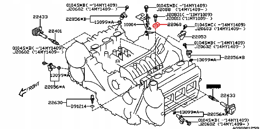 SUBARU TRIBECA CZUJNIK SPALANIA STUKOWEGO 3 0 H6 Engine Type Gasoline