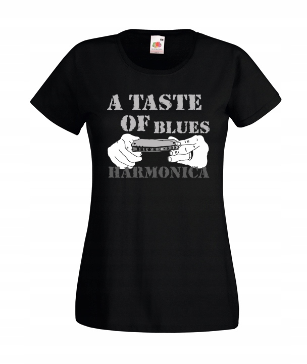 

L Koszulka Damska Blues Harmonica Hendrix Wzory