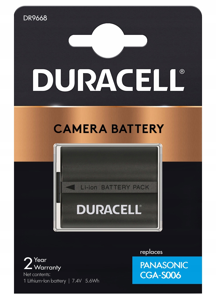

Bat. Duracell CGR-S006E Do Panasonic Dmc-fz 8 18