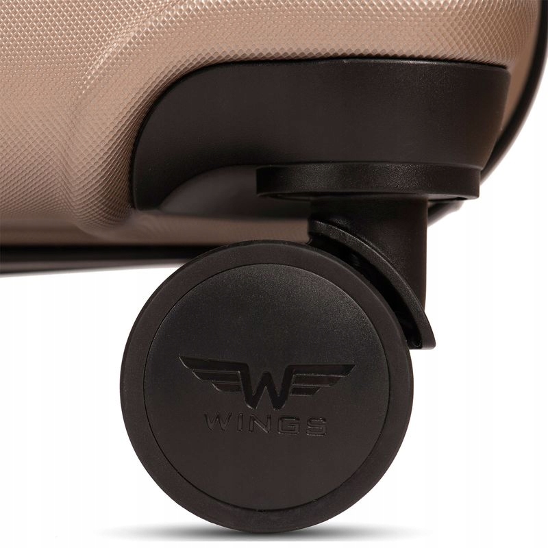 WALIZKA WINGS ŚREDNIA 24" POSZERZANA 149 PEACOCK 63L ROSE GOLD Głębokość (krótszy bok) 25 cm