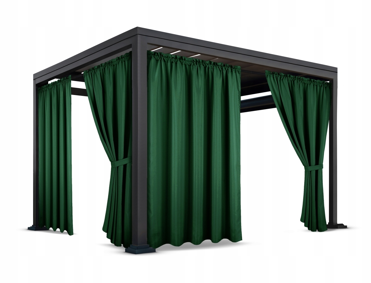 ZASŁONY NA TARAS 155x210 ZASŁONA OGRODOWA OGRODOWE Z TUNELEM WODOODPORNE