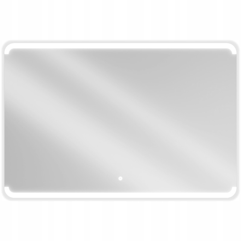 Mexen Nida podsvícené koupelnové zrcadlo 120 x 80 cm, Led 6000K, ventilátor