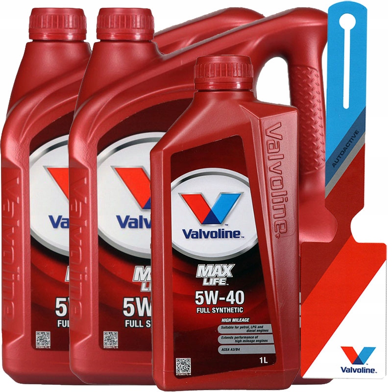 VALVOLINE MAXLIFE 5W40 OLEJ SILNIKOWY 5W-40 9L