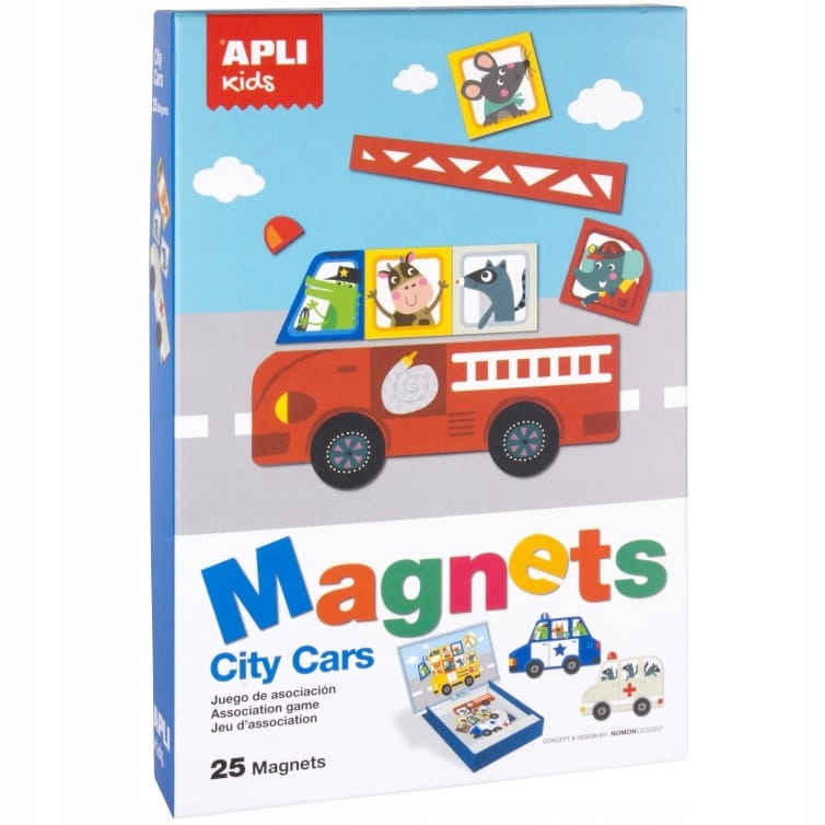 

Magnetyczna układanka Apli Kids Pojazdy 3 lata