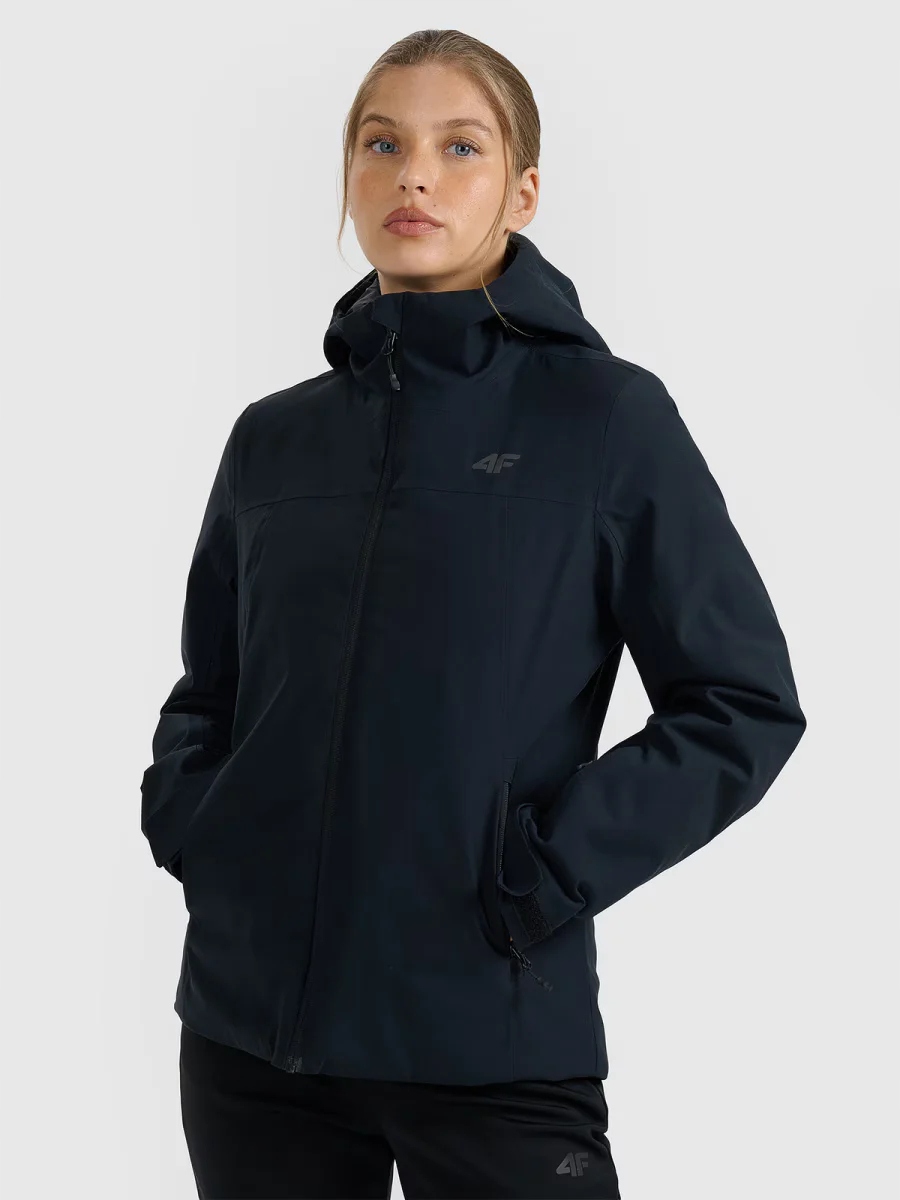 Kurtka narciarska membrana 5000 damska 4F Czarny, XXL