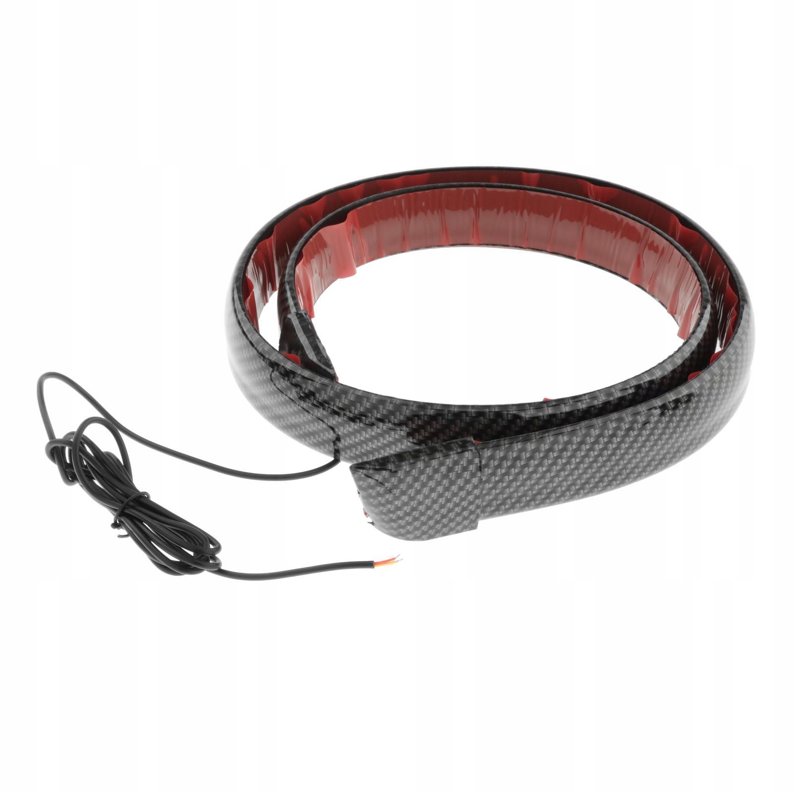 2x Listwa świetlna LED Spoiler z włókna węglowego Światło hamowania Trzecia listwa świateł hamowania Marka bez marki