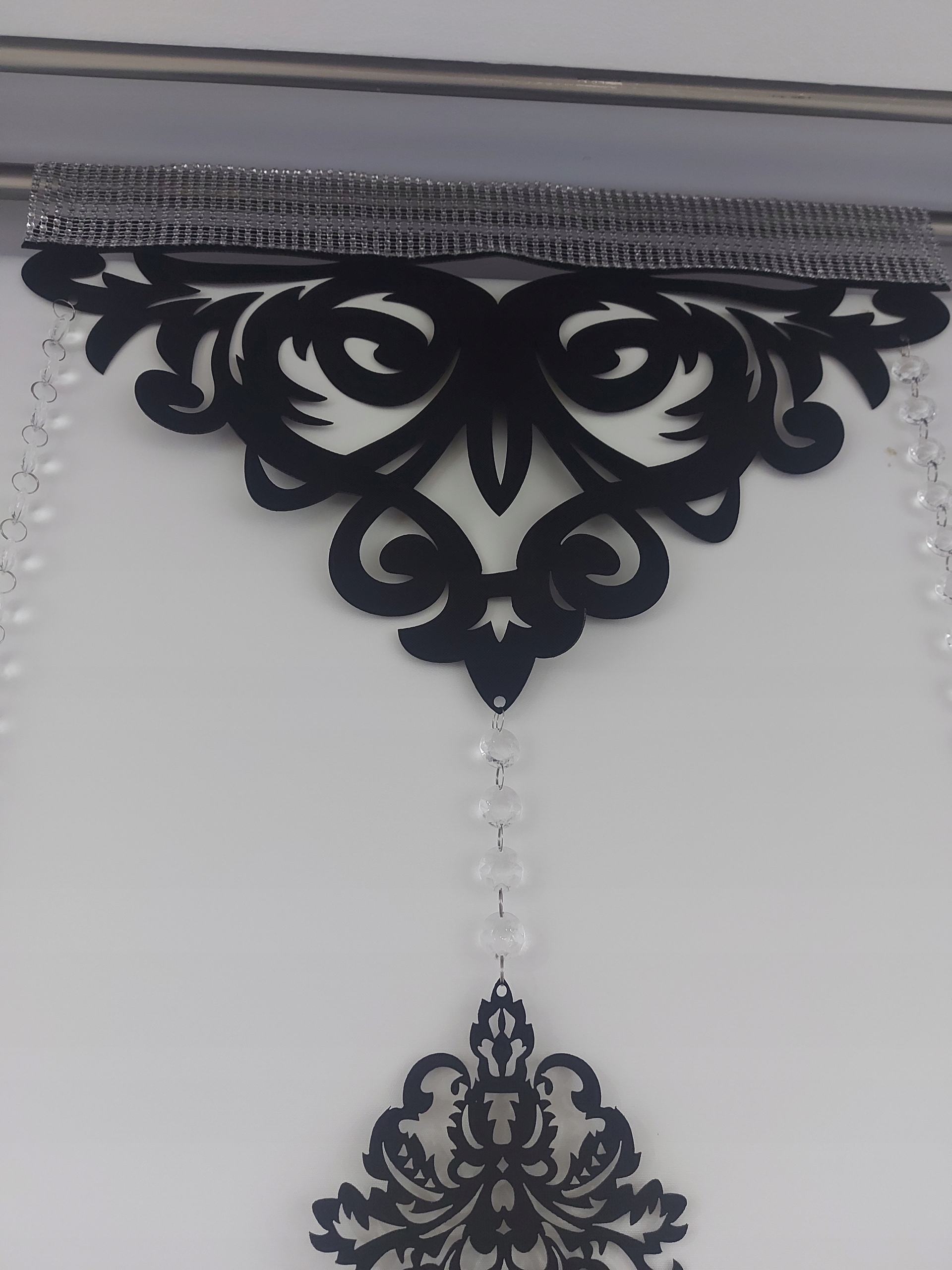 

Panel dekoracyjny 50x170 czarny do okna