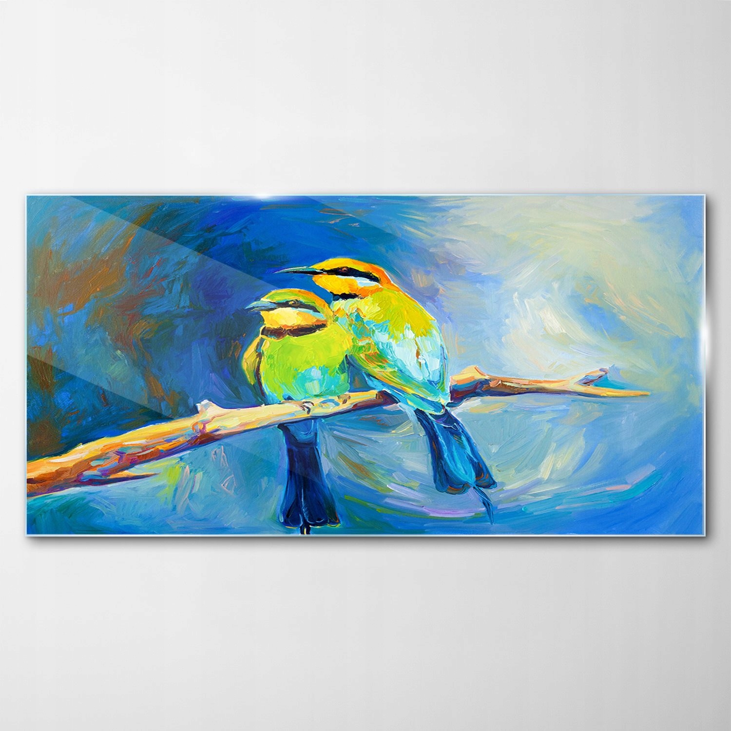 Obraz na skle Dekor Vojna Vtáky Zvieratá 100x50