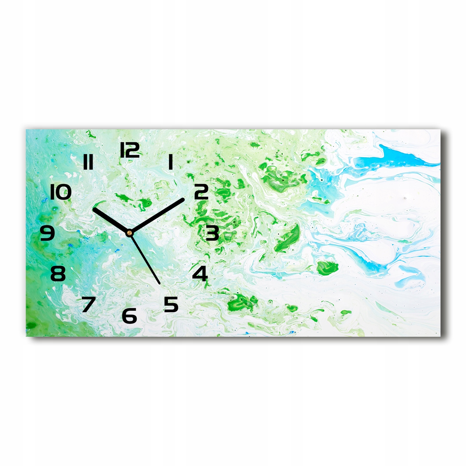 

Zegar ze szkła na ścianę Abstrakcyjne tło 60x30 cm