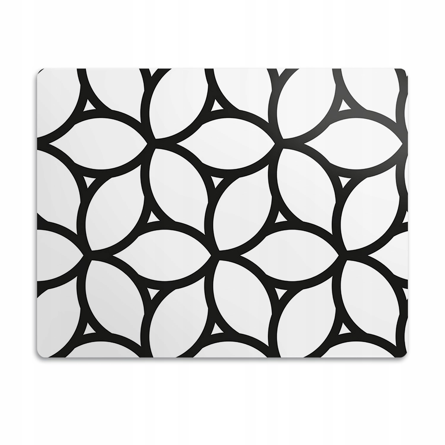 Levně Podložka pod misku pro psa Šablona bílo-černá 90x60