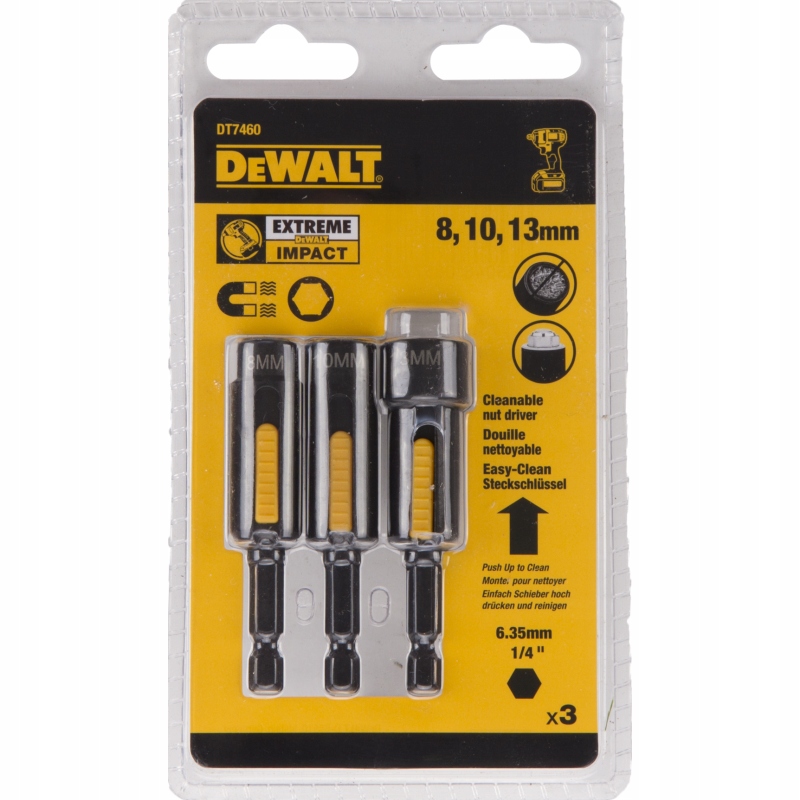 DT7460 DEWALT NASADKI 8 10 13mm SAMOCZYSZCZĄCE Marka DeWalt