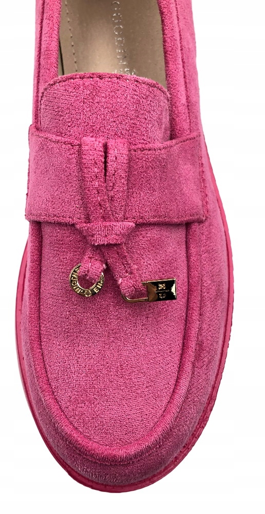 PÓŁBUT MOKASYN FUXIA ZAMSZOWY GOODIN PLATFORMA XR358 37 Model XR358 FUXIA