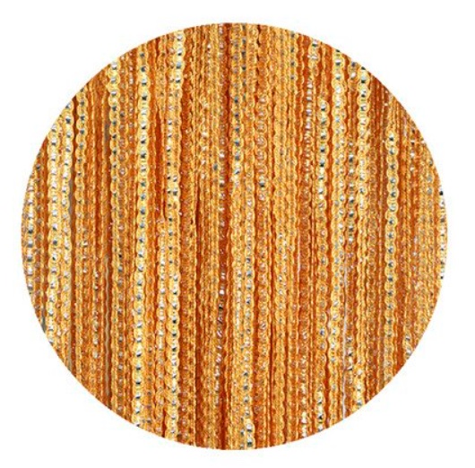 

Pomarańcz Firanka makarony Pasek Srebrny 100x200