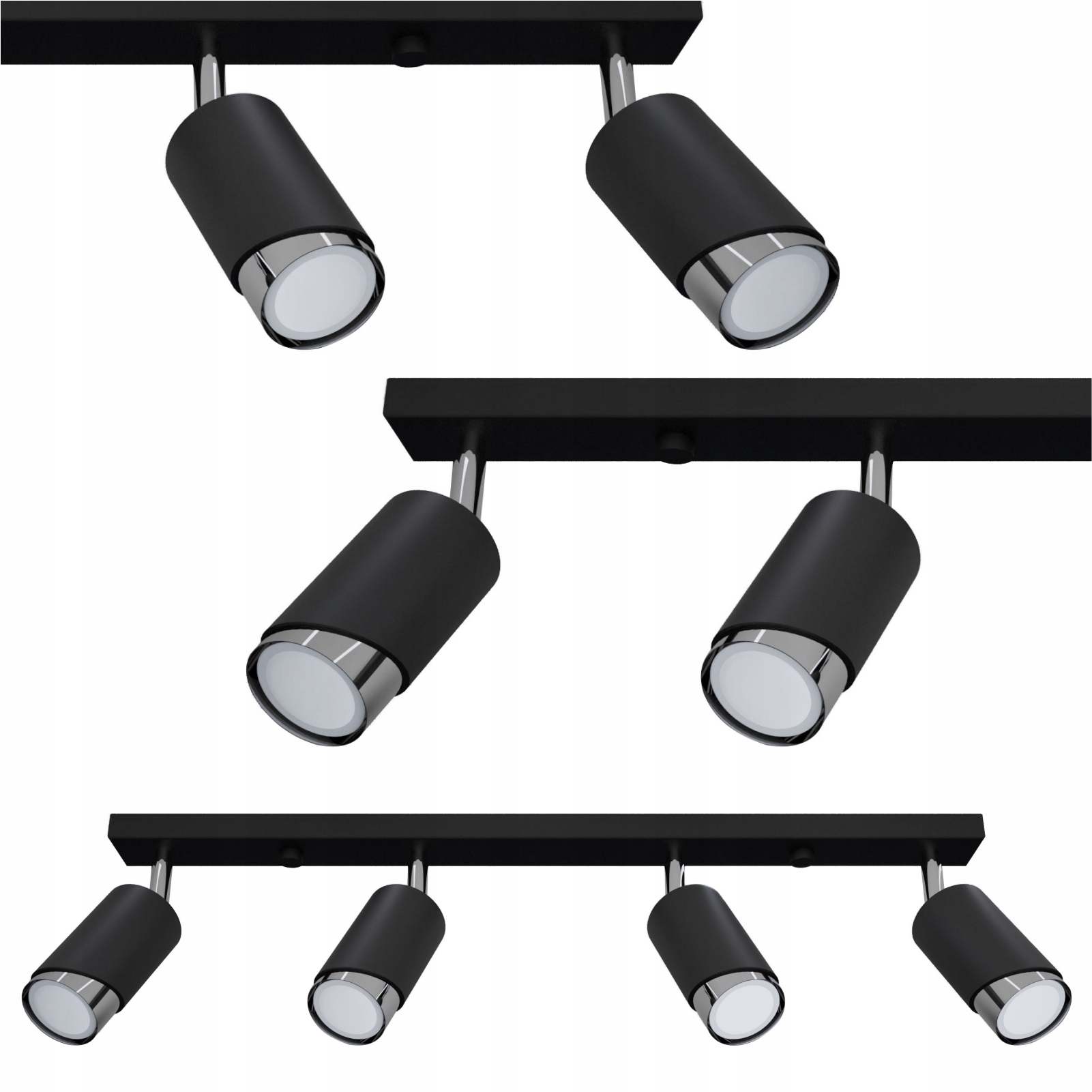 Závěsná stropní lampa lustr stropní svítidlo Led 40 W Spot kovová Tuba lišta