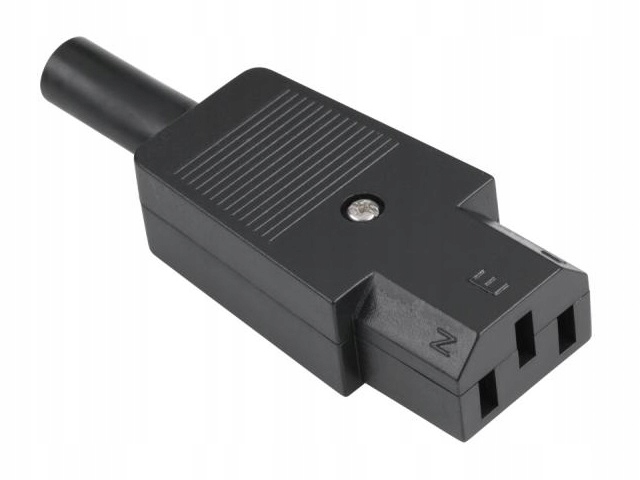 

Wtyk Ac 3 Pin Ups komputerowy Vde Iec 230V C13