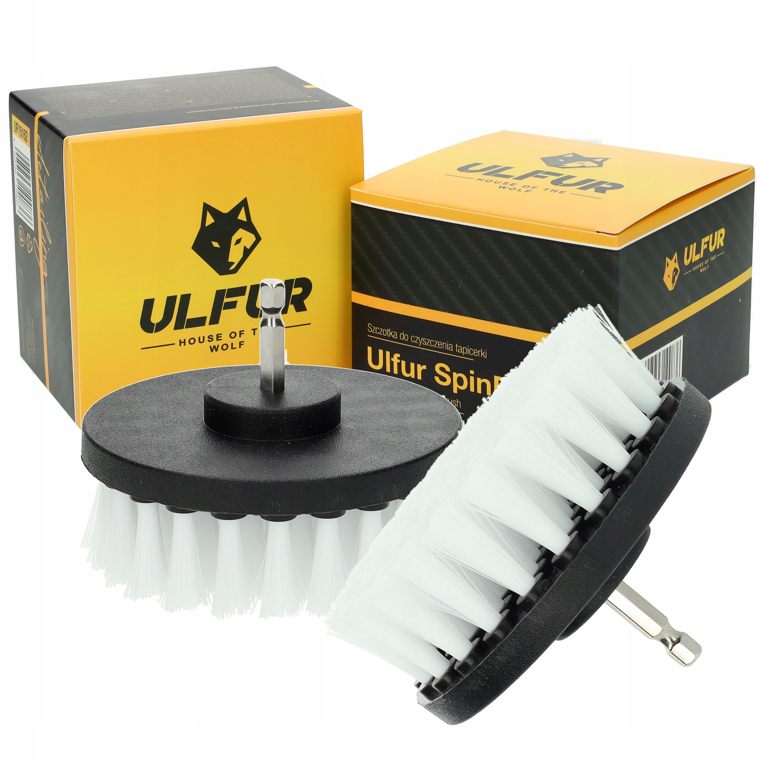 Szczotka na Wiertarkę do Czyszczenia Tapicerki 10cm Miękka Ulfur SpinBrush