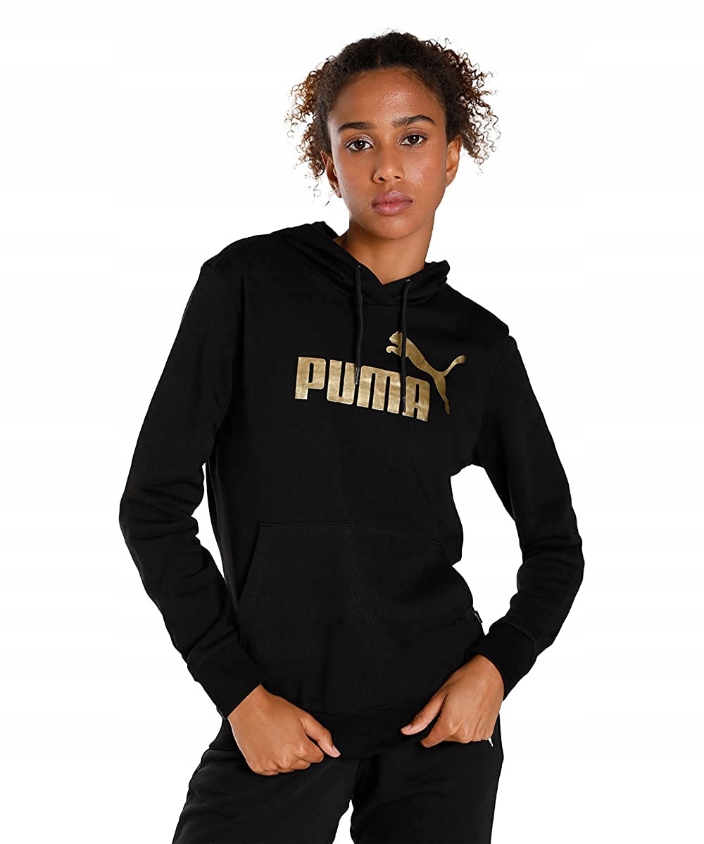 Puma Mikina S Klokaní Kapsou Ess+ Metallic 849096 01 R.xs