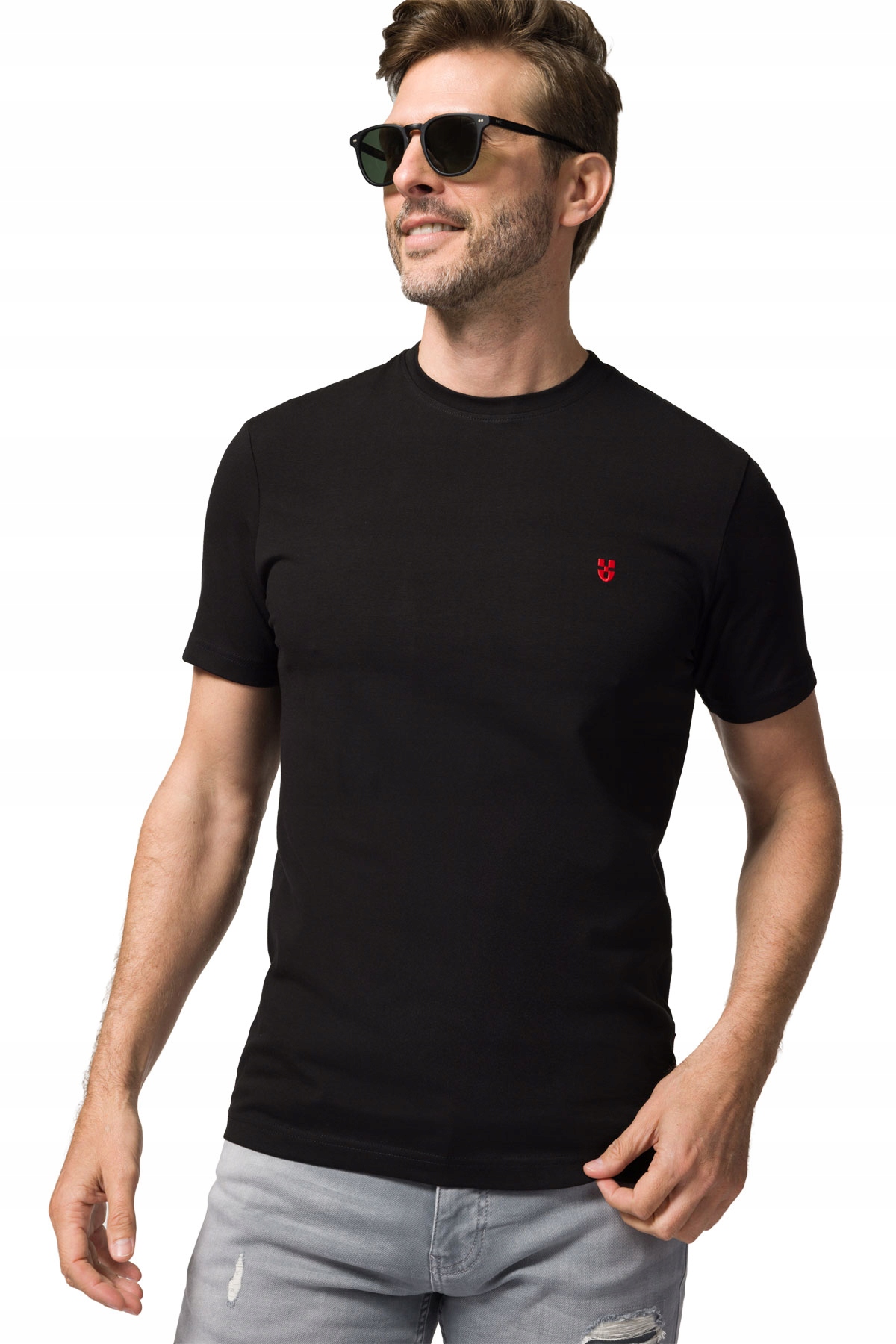 

Koszulka T-shirt Czarna z Haftem Próchnik PM2 M