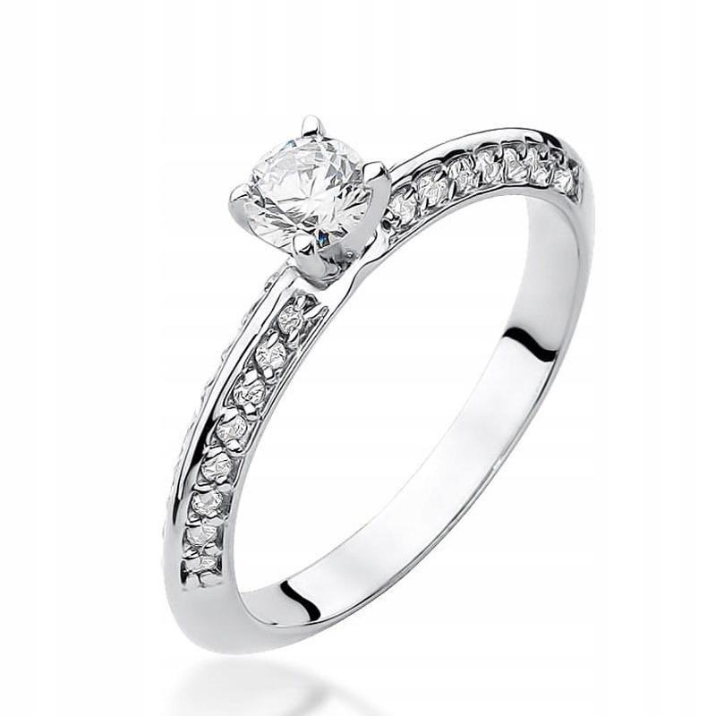 

Pierścionek Z Białego Złota Z Brylantami 0,46ct