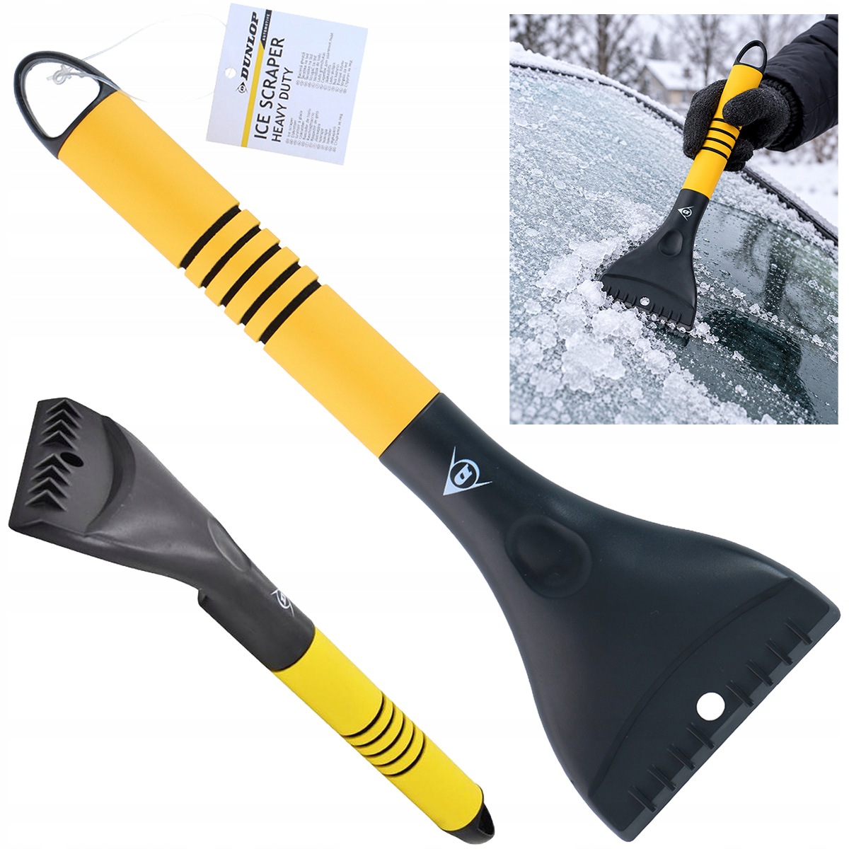 Skrobaczka do szyb Skrobak Dunlop Heavy Duty 34,5 cm do lodu i szronu Eva