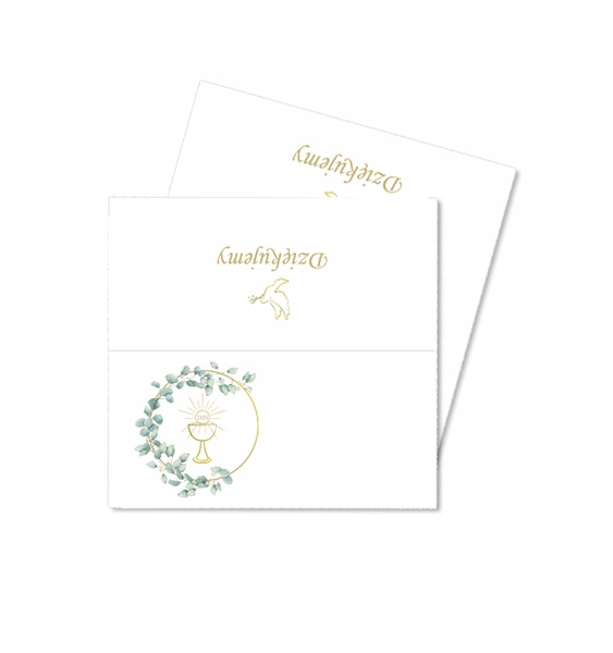 WINIETKI KOMUNIJNE PIERWSZA KOMUNIA ŚWIĘTA GOŁĄB ZŁOTY 10 SZT EAN (GTIN) 5907509982606