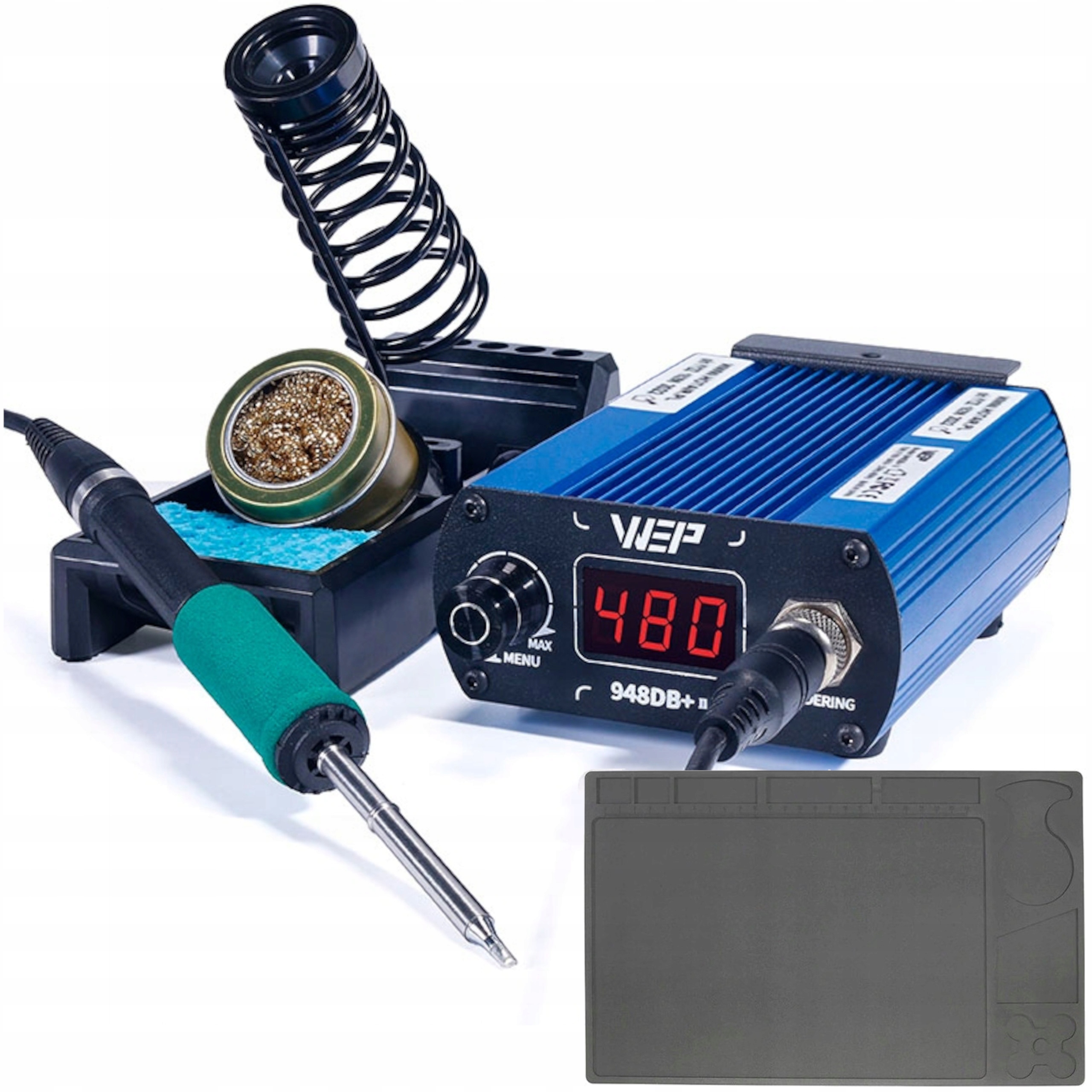 Stacja lutownicza HOTAIR WEP 948DB+II LED GROT T12 +MATA