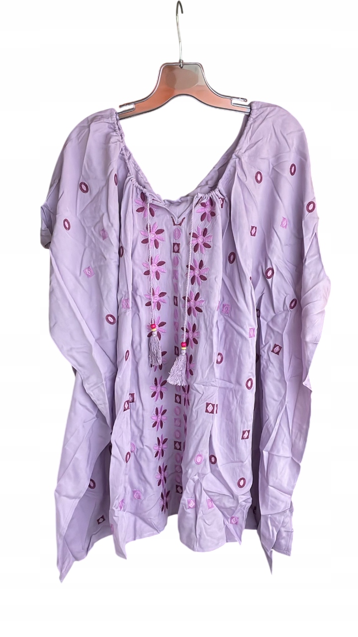 Usha Festival Helllila Mehrfarbig Fielotový XL Kimono
