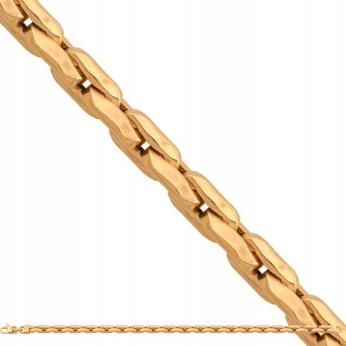 Řetízek ze zlata 585, moderní módní vazba pro ni, velikost 46