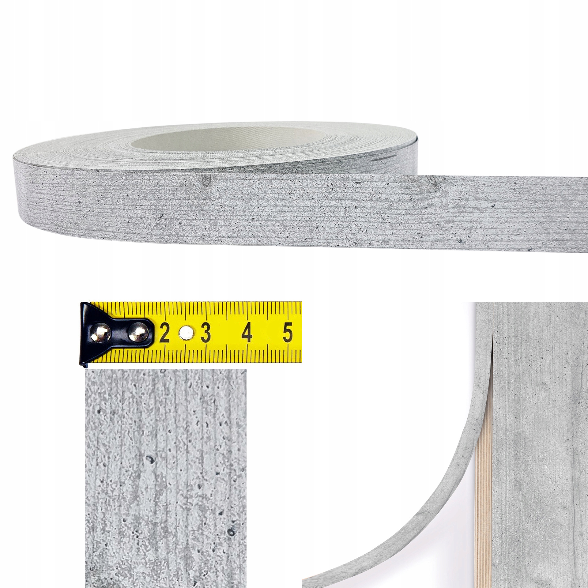 

Obrzeże Meblowe z Klejem Szer 40mm Dł 10m Beton