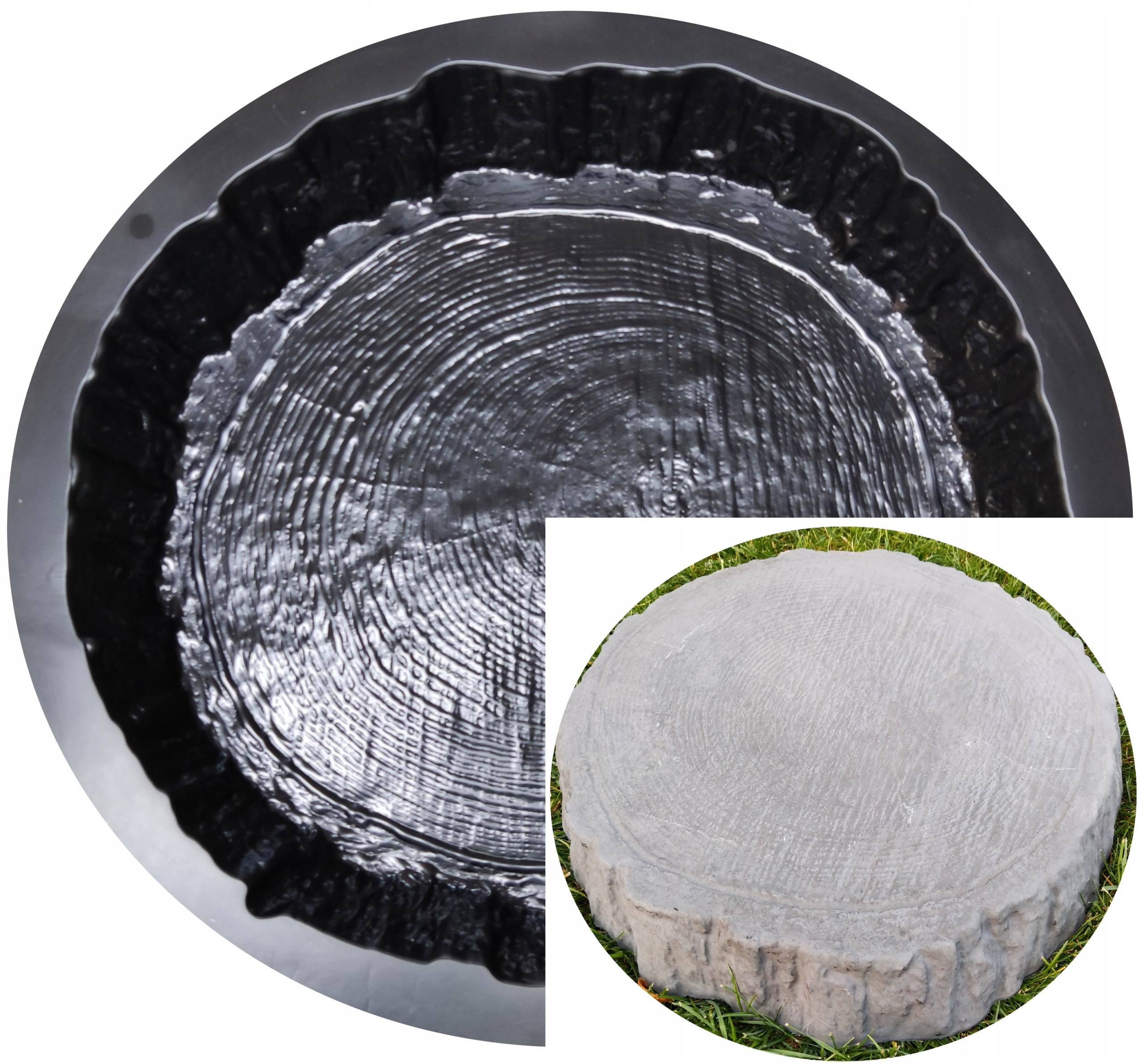 

Forma pień drzewa, przekrój, plaster około 40cm