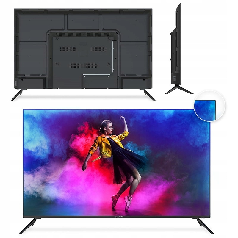 Televízor Kiano Elegance Tv 43" Smart Tv Led 4K Uhd Pvr Wifi Čierny