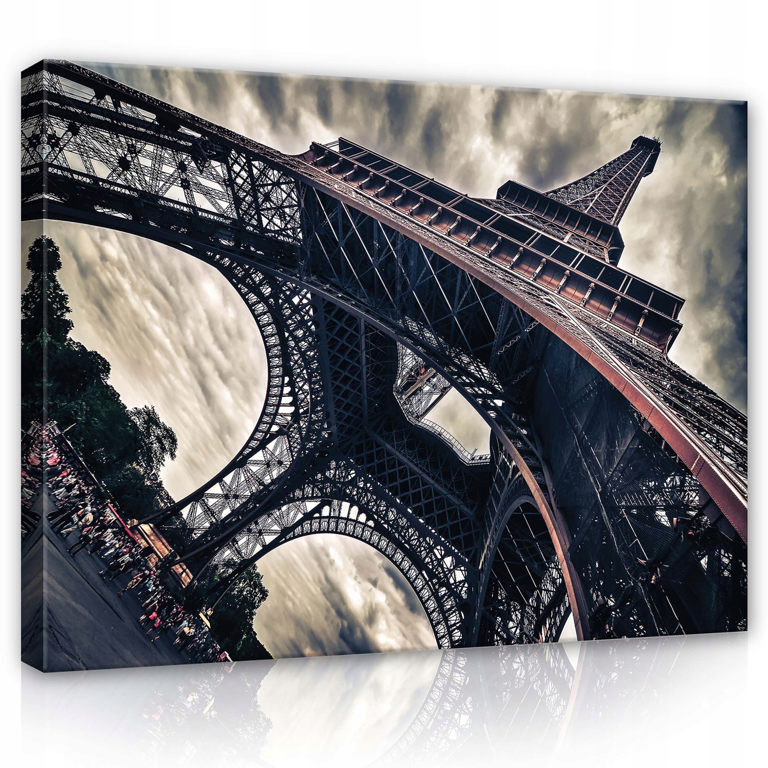 Obraz 80x60 Eiffelova věž Paříž Francie architektura kovová konstrukce