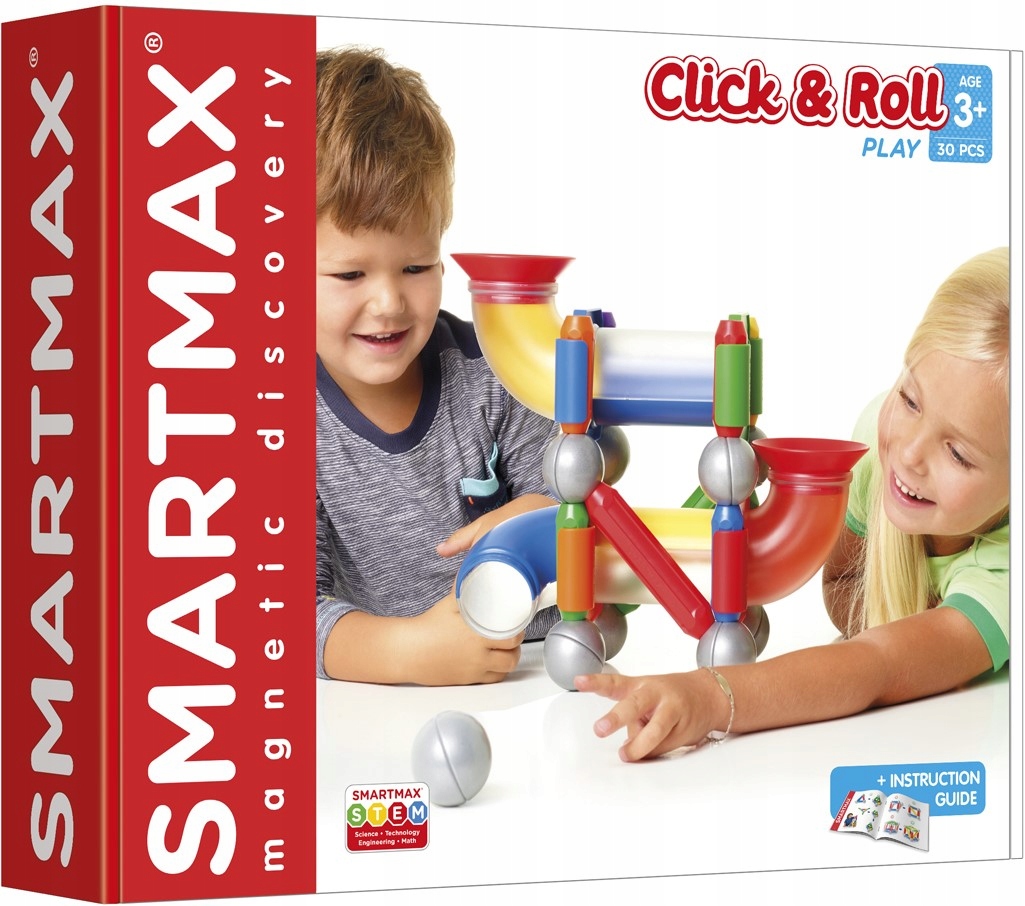 

Klocki magnetyczne SmartMax Click & Roll 30 szt.