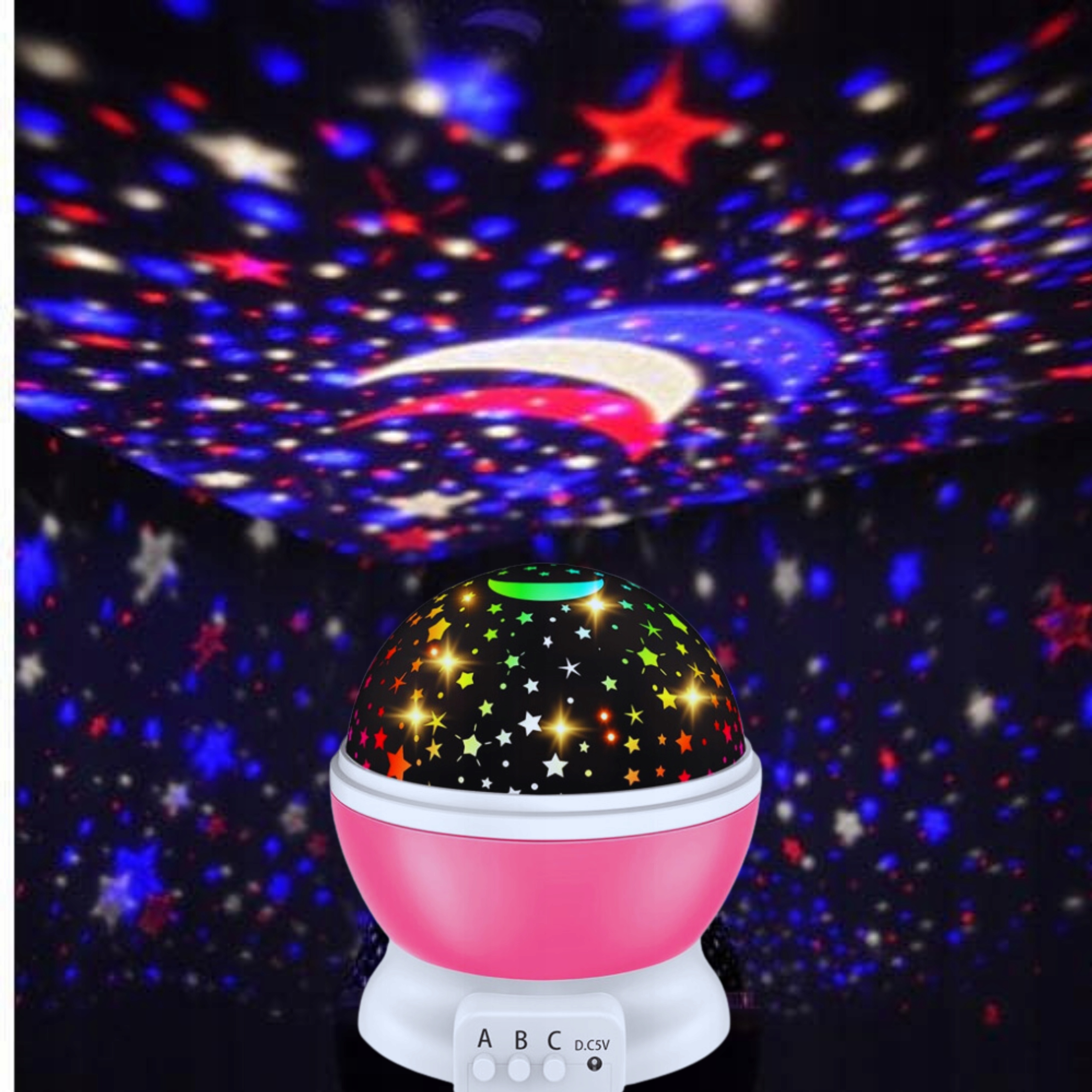 NAKTINIO ŠVIESELĖS PROJEKTORIUS DANGUS ŽVAIGŽDĖS SUKAMOSIOS LEMPOS PROJEKTORIUS VAIKAMS LED EAN (GTIN) 5905954833931