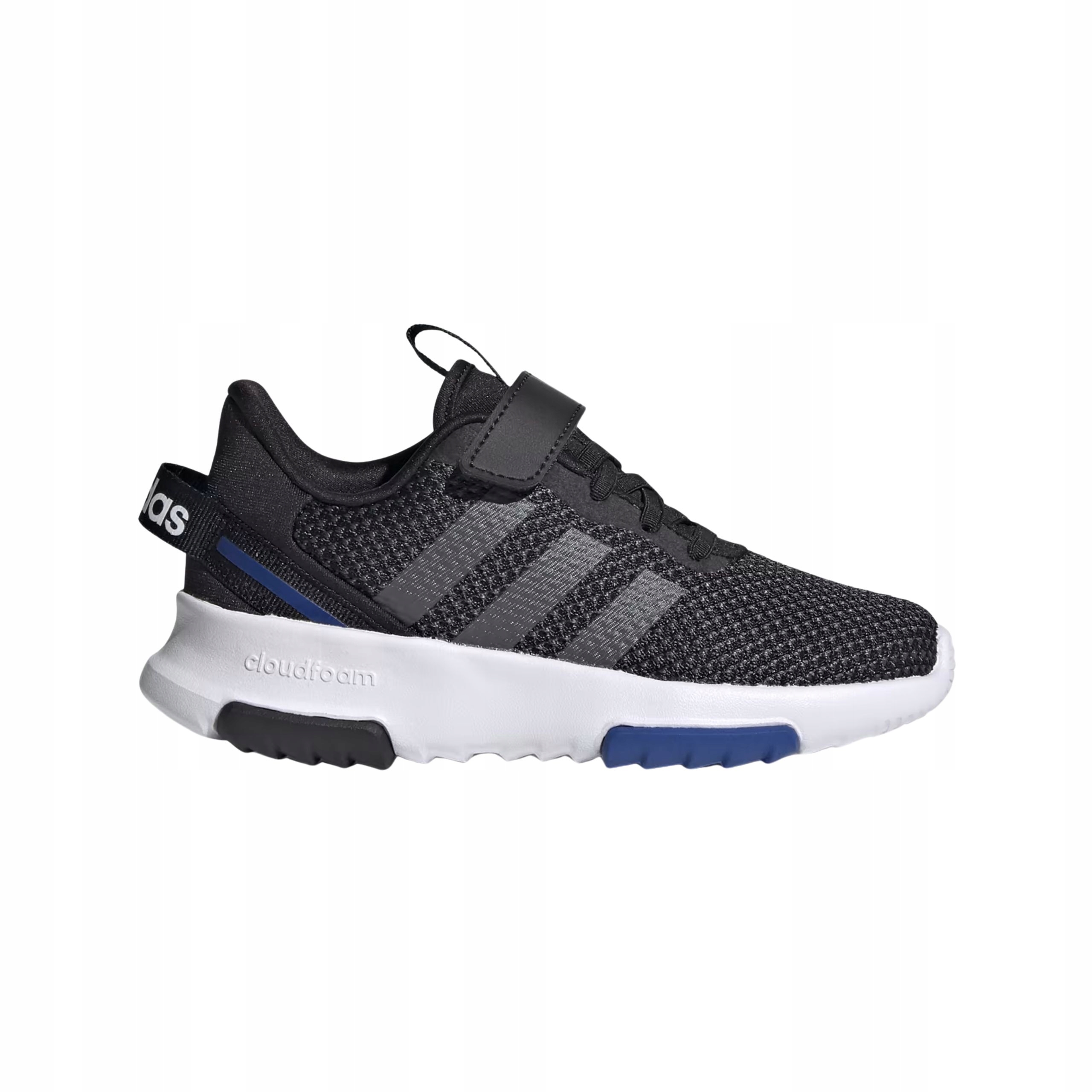 Dziecięce buty do biegania czarne na rzepy Adidas Racer Tr 2.0 28,5