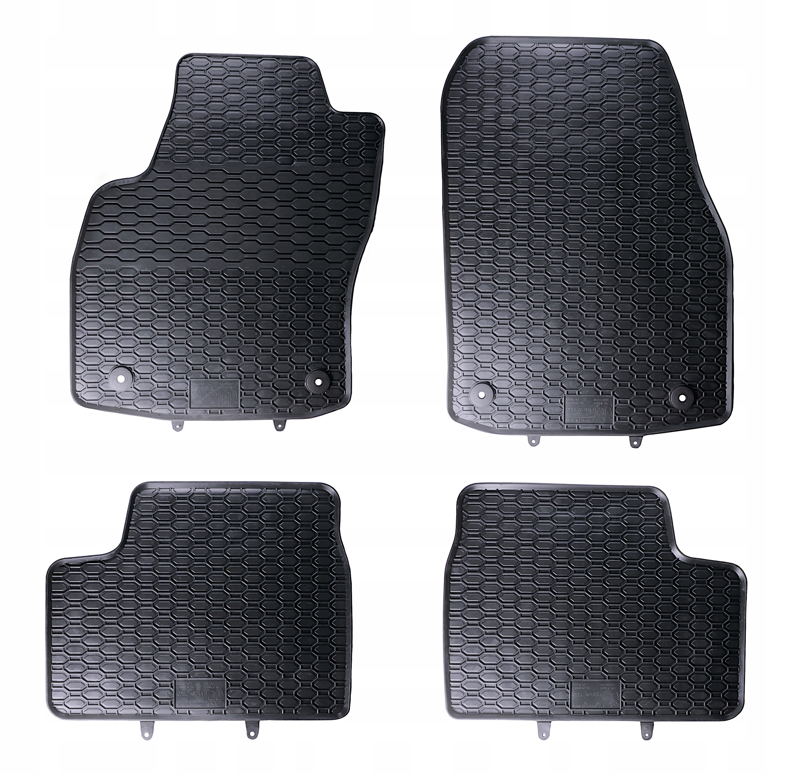 Dywaniki gumowe BEZWONNE do Opel Astra H III 04-14 Producent Geyer-Hosaja