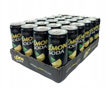 Fonti DI Crodo Lemon Soda Włoski Napój Cytrynowy 24 x 330ml