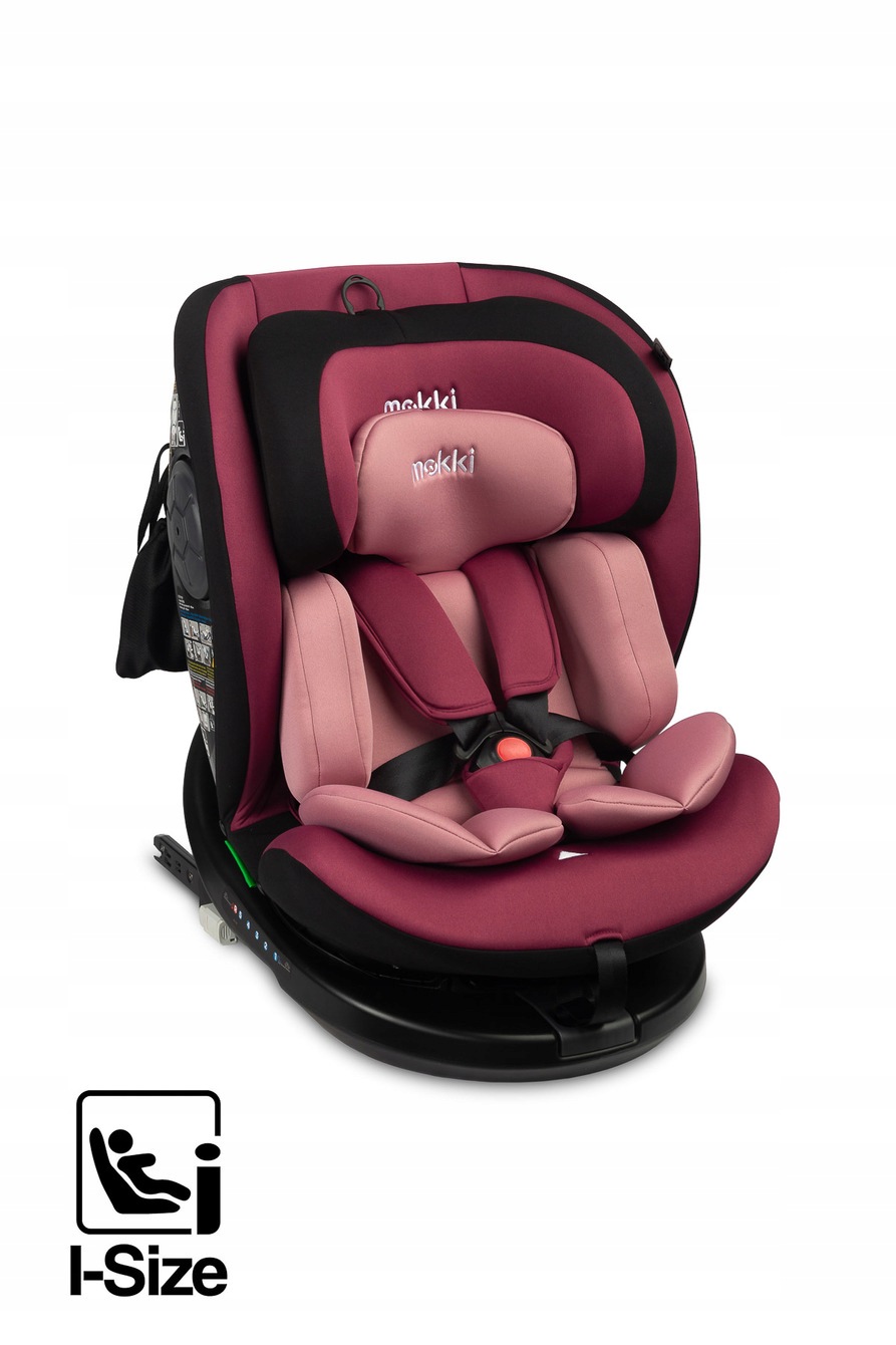 Fotelik samochodowy obrotowy Mokki i-Size 40-150 cm brudny róż Caretero