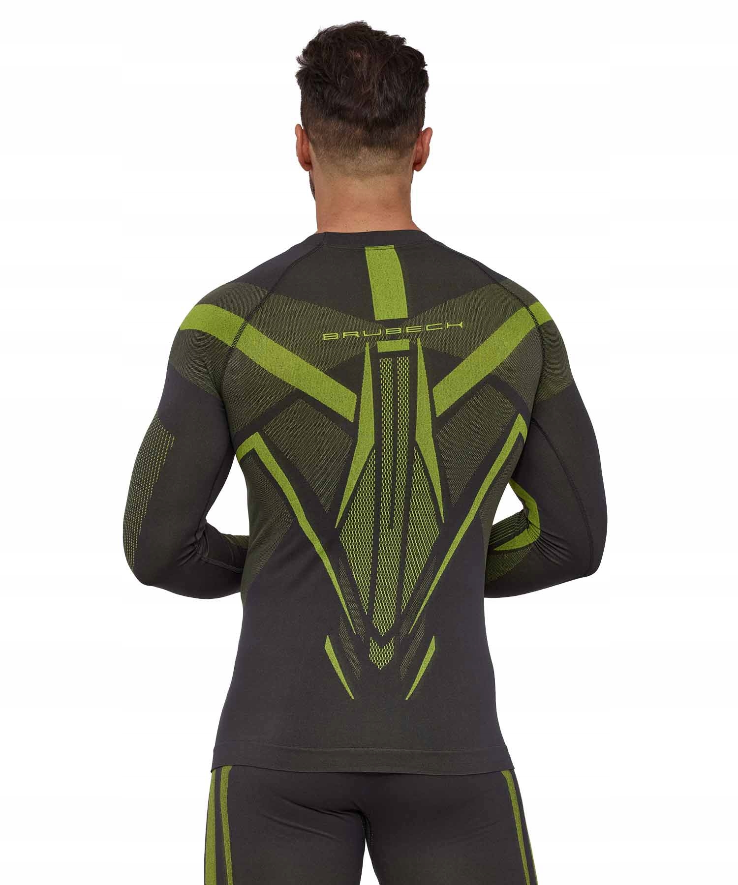 LS1743M Bluza męska Dry grafitowy/limonka S