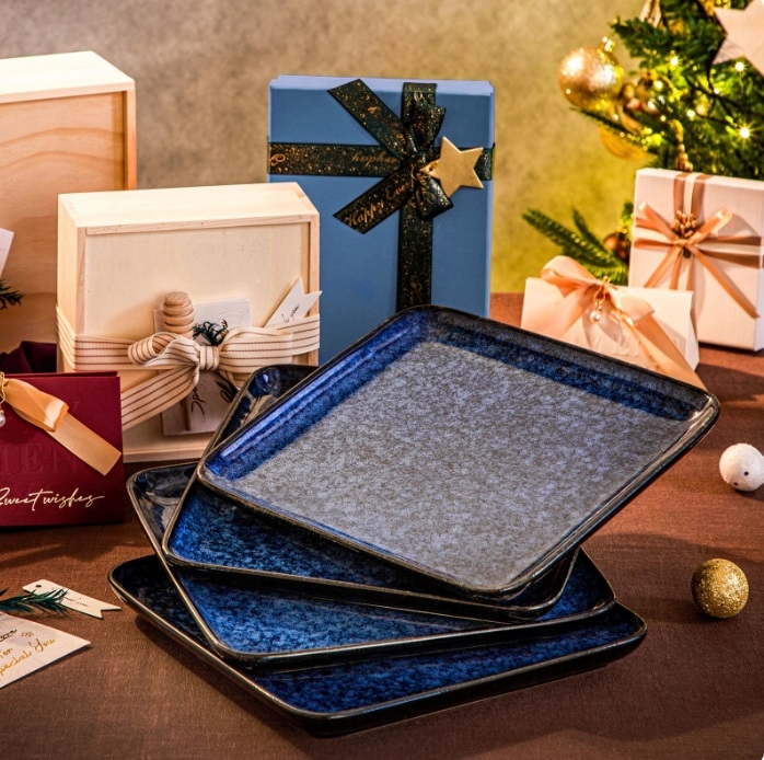 Talerze obiadowe Vancasso STERN kamionka 4 szt Liczba osób 4