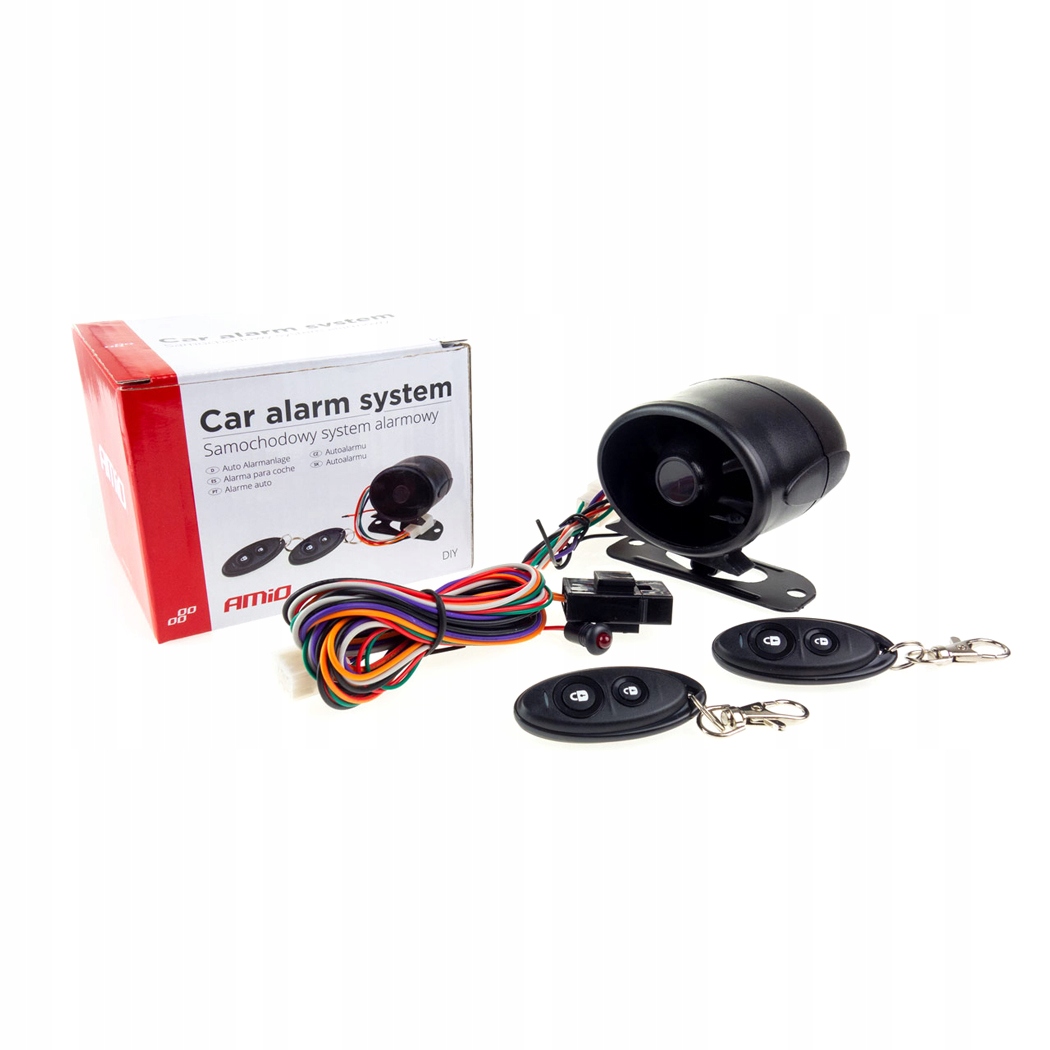 ALARM SAMOCHODOWY Z PILOTAMI 12V Alarm samochodowy z pilotami