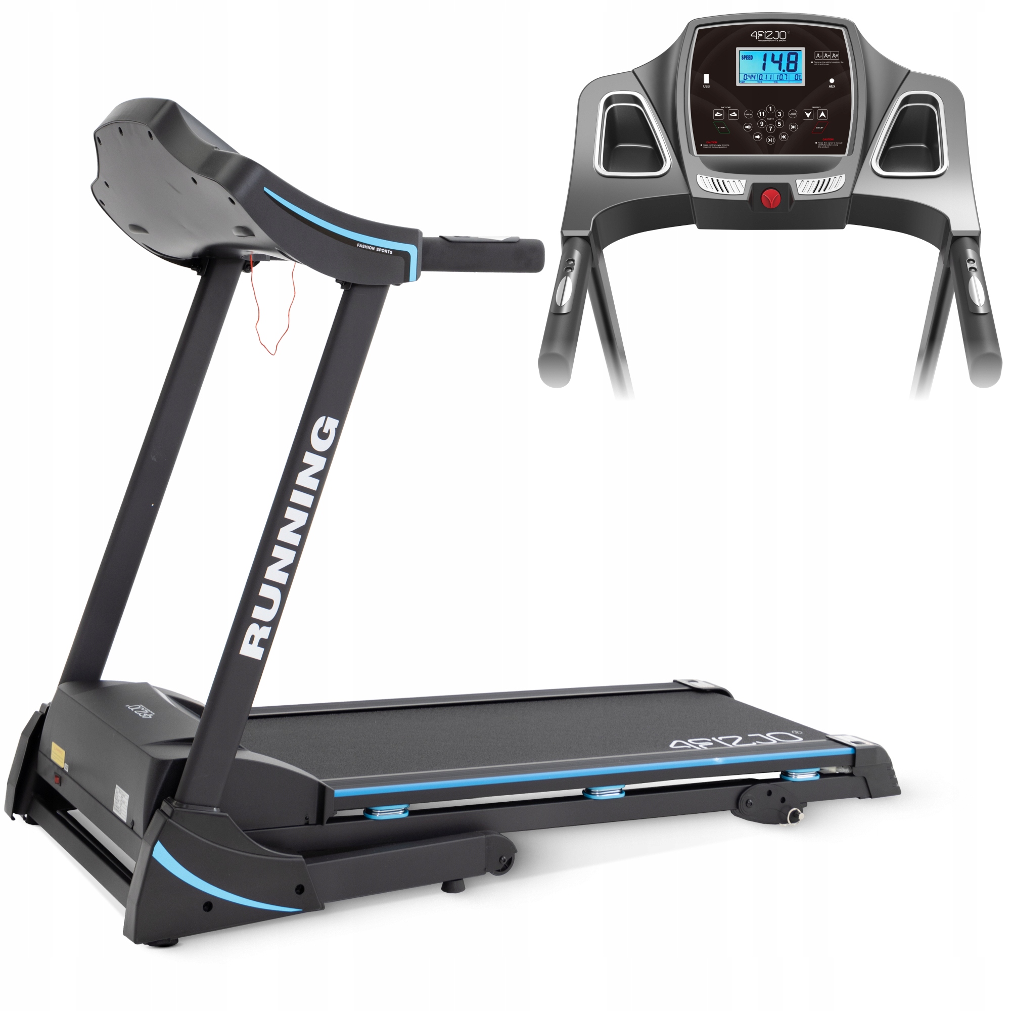 Bieżnia Domowa Do Biegania Szybka Cicha Stabilna Składana Z Nachyleniem