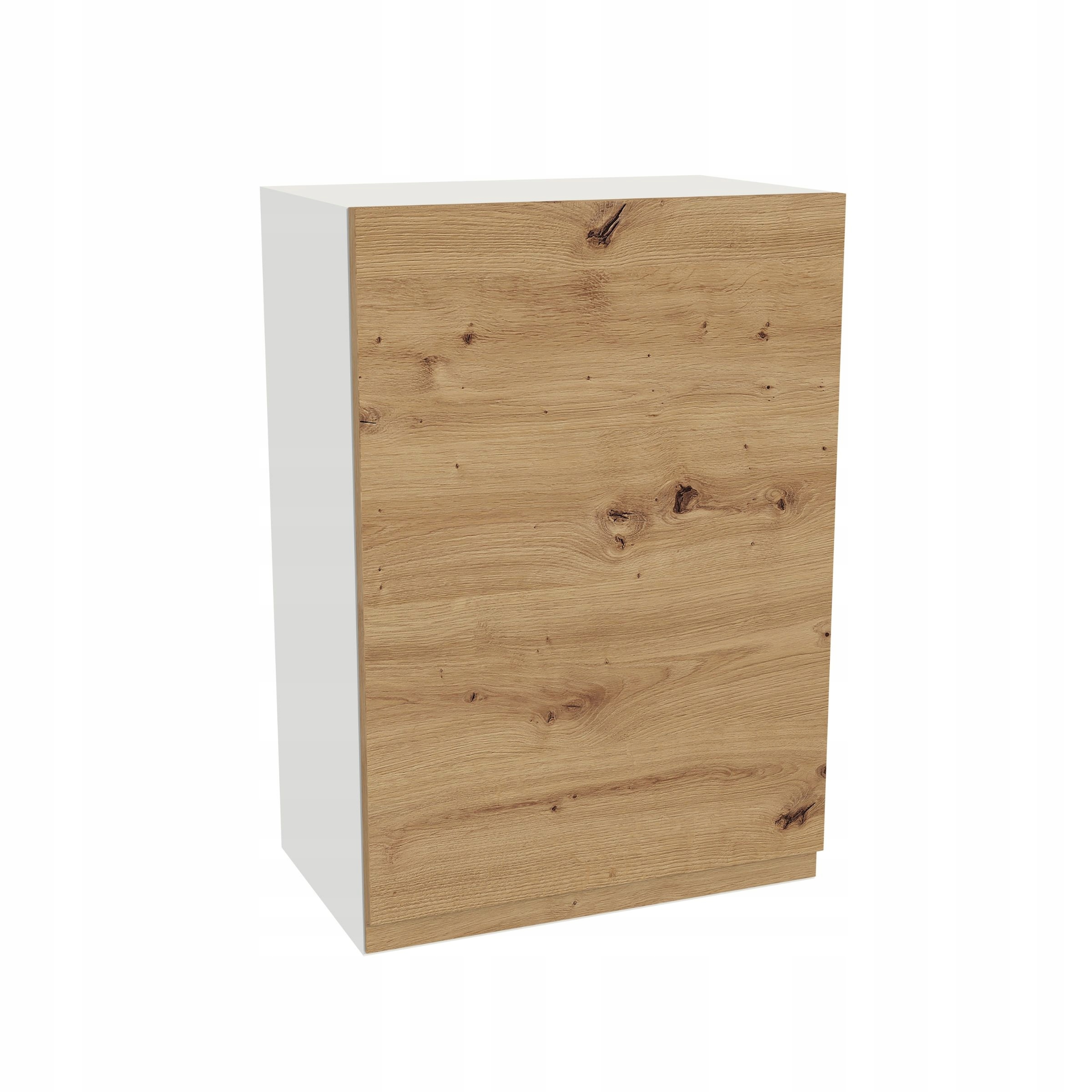 Horná skrinka 50/72 Frezo Biela predná časť Bezúchytkový dub Artisan