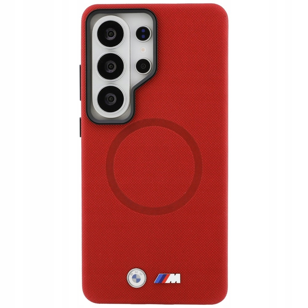 BMW M Metal Logo MagSafe do Galaxy S26 Ultra Czerwony