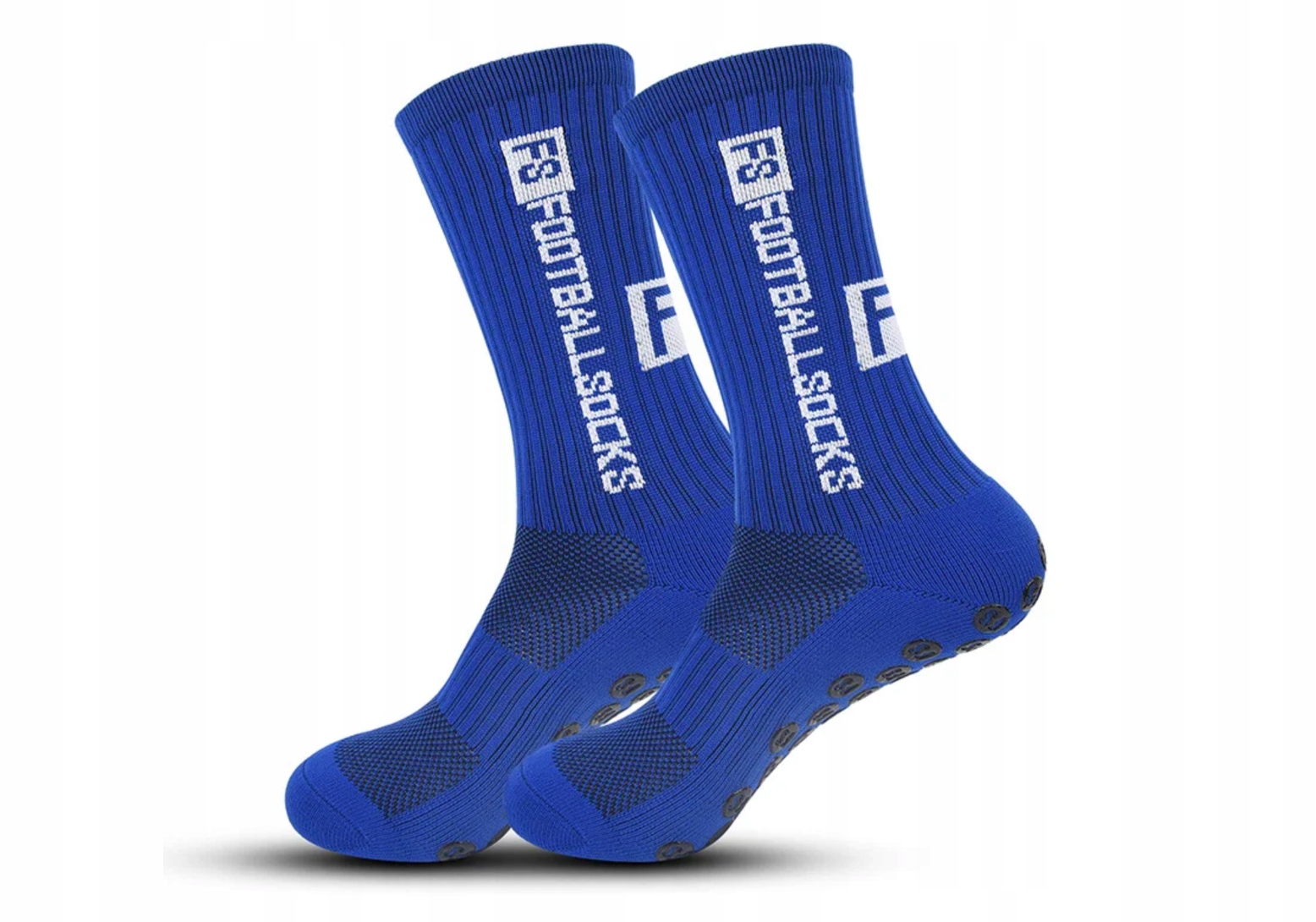 Skarpety Piłkarskie Antypoślizgowe FS 39-45 - Niebieskie Stan opakowania oryginalne