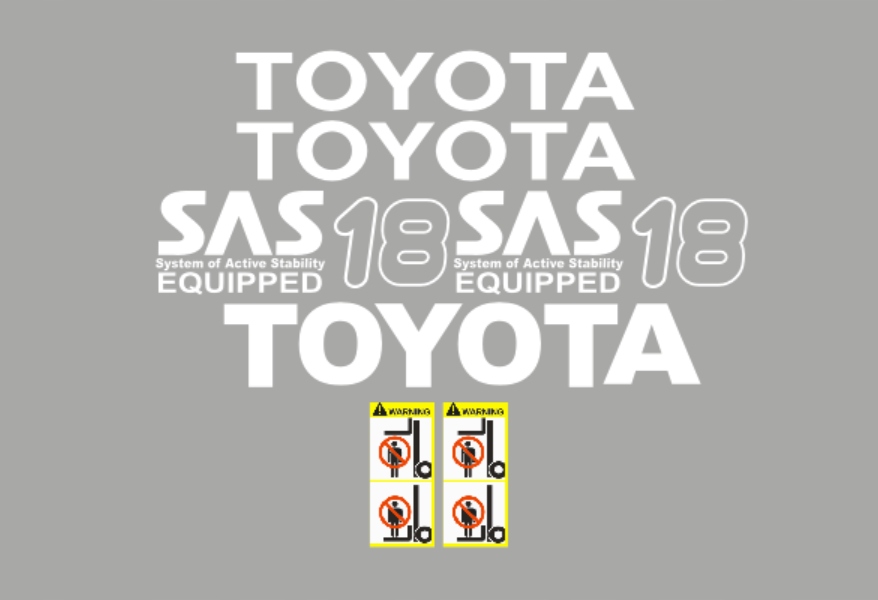 Samolepky polep Toyota Sas 18