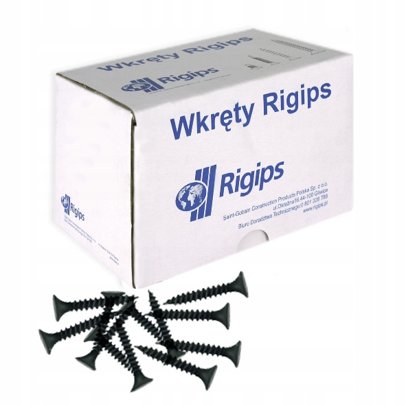 

Rigips Wkręty do metaluTN 3,5x25mm PłytaGK 1000szt