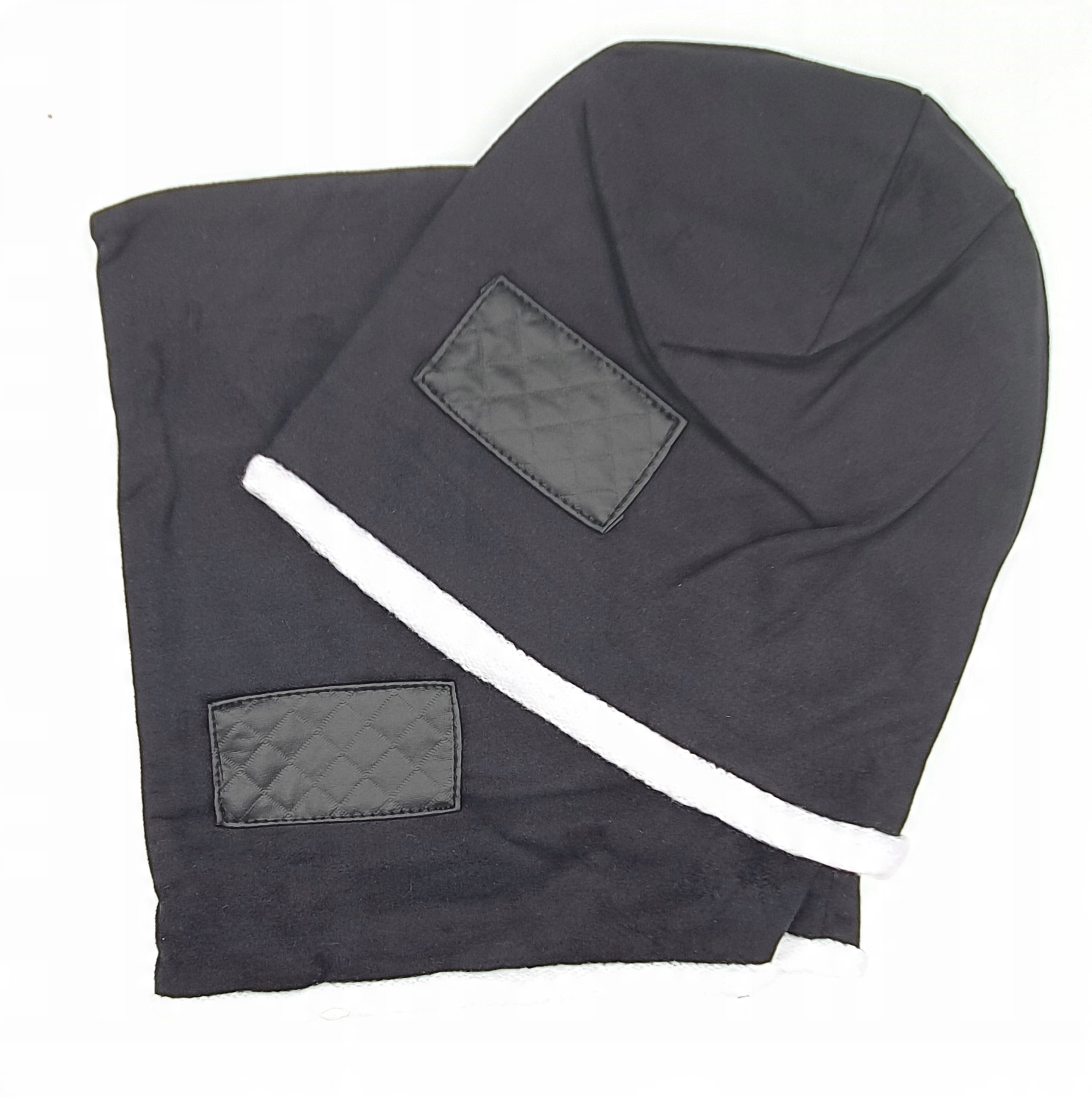 

Czapka komin dziecko 4-10LAT 52-56cm Czarny skórka
